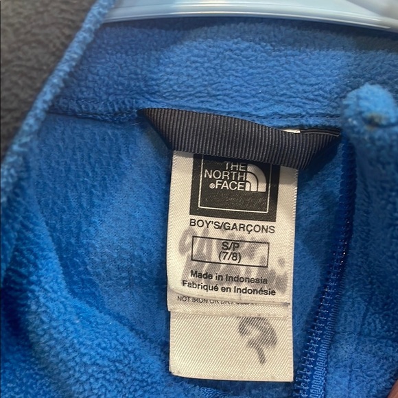 The North Face Royal Blue and Black Fleece Jacket - Picture 2 of 2